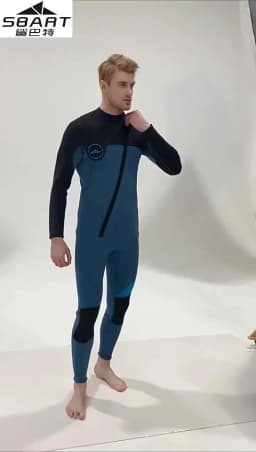 Mens Wetsuit 3mm Neoprene Full Body Long Sleeve Dive Skin for Spearfishing,Snorkeling, Surfing,Canoeing,Scuba Diving With Zip