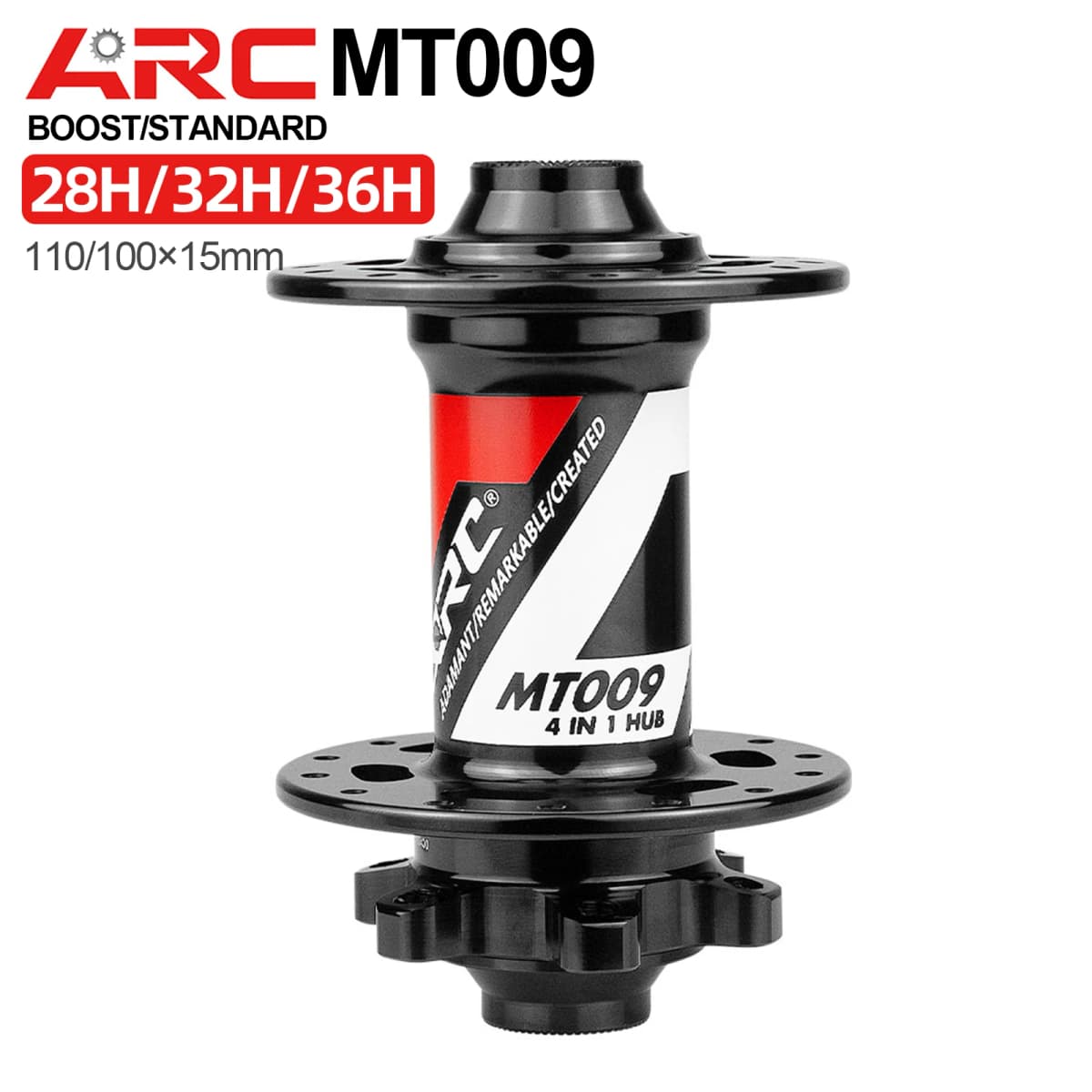 MT009 BOOST 4 IN 1 Front bike hubs MTB mountain bike hubs 28H 32H 36H 15x110 9 15x100 mm disc brake bicycle hub 28 32 36 holes