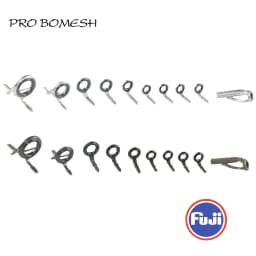 PROBOMESH FUJI Guide and Top 10pcs Set LNOG LOG Guide Micro Casting Guide Set Rod Building Component Repair Fishing Pole DIY