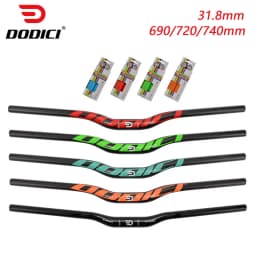 DODICI Carbon Handlebar MTB Handlebar Flat Or Rise Handlebar 31.8*690/720/740mm Matt Bicycle Handlebars Mountain Bike Accessorie