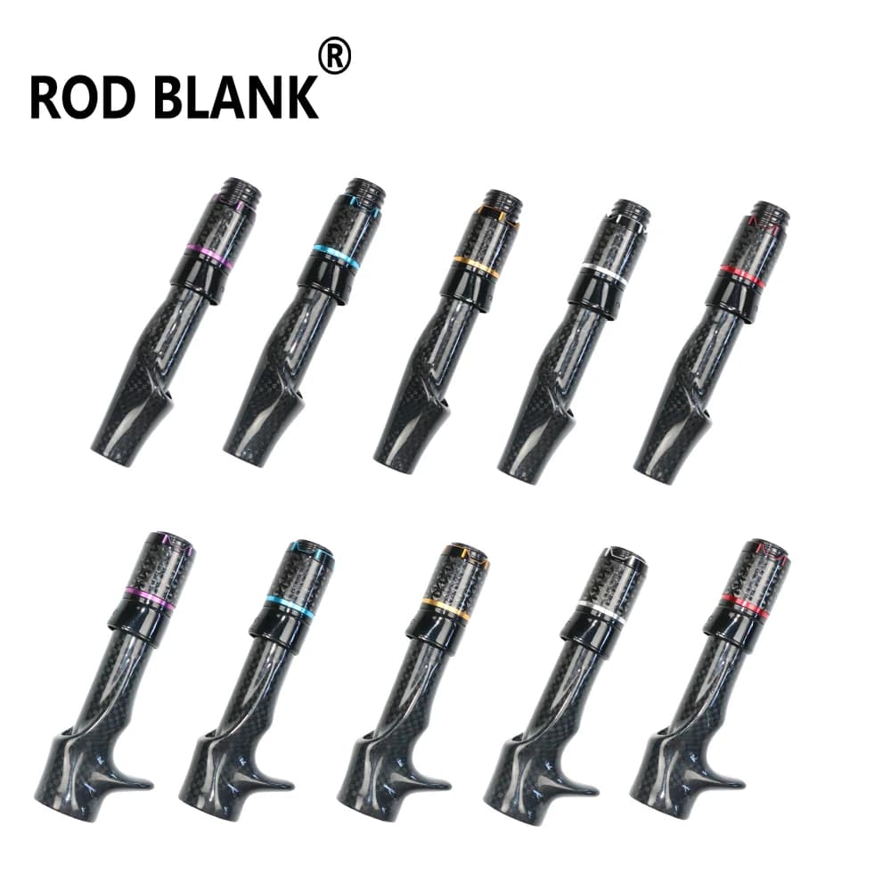 Rod Blank 1 Set Spinning Casting Carbon Fiber Reel Seat Fishing Rod Building Component Rod DIY Repair Accessory
