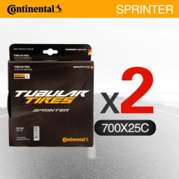 Continental Sprinter Gatorskin/ Competition Tubular Road Bike Tire Black 28"x25mm 180 TPI Stab-proof Cut-proof Tube Tire