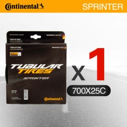 Continental Sprinter Gatorskin/ Competition Tubular Road Bike Tire Black 28"x25mm 180 TPI Stab-proof Cut-proof Tube Tire