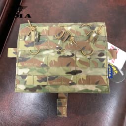FMA-AVS Removable Flap Molle, M4 Flat Triple Magazine Pouch Multicam for Tactical AVS JPC2.0 CPC Vest, Front Panel to Update