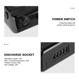 Phylion XH370-10J PortaPower Ebike Battery 36V 10.4Ah 14Ah 18650 Lithium Electric Bike Battery for MIFA Rehberg Zündapp Ebike
