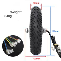 36V 350W Motor For Xiaomi M365 1S Pro Electric Scooter 8.5 Inch Solid Tyre Wave Point Front Wheel Engine Parts