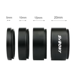 SVBONY Astronomy Telescope M42x0.75 Extension Tube Kit 5mm 10mm 15mm 20mm for Astrophotography