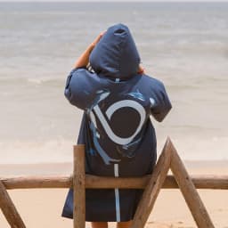 Nu-June Women Surfing Poncho Changing Robe Quick-Dry Hooded Towel Cape Swimming Robe Beach Wetsuit Surf Towel Poncho Adult
