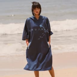 Nu-June Women Surfing Poncho Changing Robe Quick-Dry Hooded Towel Cape Swimming Robe Beach Wetsuit Surf Towel Poncho Adult