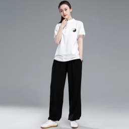 Tai Chi T-short short sleeved  summer men's and women's Tai Chi T-shirt solid color cotton team competition