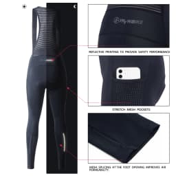 YKYWBIKE Women Cycling Bib Pants Spring Coolmax 3D Pad Bike Cycling Tights MTB Bicycle Trousers 2 Pockets Bicicletas 자전거의류