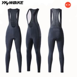 YKYWBIKE Women Cycling Bib Pants Spring Coolmax 3D Pad Bike Cycling Tights MTB Bicycle Trousers 2 Pockets Bicicletas 자전거의류