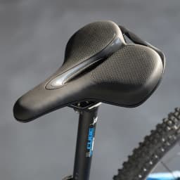 MTB Bike Saddle Breathable Big Butt Cushion Leather Surface Seat Mountain Bicycle Shock Absorbing Hollow Cushion Accessories