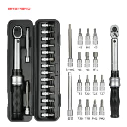 BIKEHAND Professional Torque Wrench Set 1/4'' Drive Bicycle T20/25/30 Allen Key Tool Socket Spanner Kit Motorcycle Repair Tool
