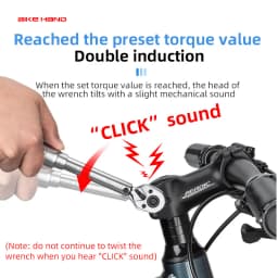 BIKEHAND Professional Torque Wrench Set 1/4'' Drive Bicycle T20/25/30 Allen Key Tool Socket Spanner Kit Motorcycle Repair Tool