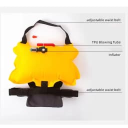 Daiseanuo Life Belt Pack Automatic Inflatable Life Jacket Waist Pouch Safety PFD Inflate Lifejacket Lifesaving Pro Survival Aid