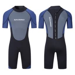 Men's 2mm 3mm One-piece Diving Suit Thermal Insulation Sun Protection Short Sleeve Swimming Surfing Snorkeling Shorty Wetsuit