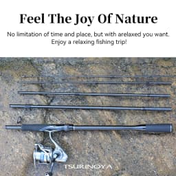 TSURINOYA LURE VALLEY 5 Section Spinning Casting Fishing Rod 1.98m 2.08m 2.28m 2.44m 2.7m FUJI A Guide travel versatile Bass Rod