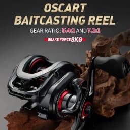 Saltwater Baitcasting Reel and Baitcaster 9BB 5.4:1 7.1:1 Bait Casting Multiplier Coil Fishing Reel With Spare Spool For Octopus