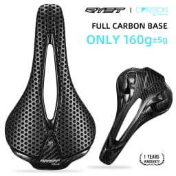 RYET 3D Printed Bicycle Saddle Ultralight 120g Carbon Saddle 250x140mm Bike Seating for MTB Gravel Road Bike Seat Cycling parts