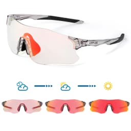 Kapvoe Purple Photochromic Running Sunglasses Outdoor Sports Bike Marathon Cycling Glasses Mountain Bicycle Goggles Eyewear
