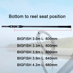 BIUTIFU BIGFISH Carp Surfcasting Fishing Rod 3.0/3.6/3.9/4.2/4.5m T800Carbon 3.5lb Shore Casting 40-200g Spinning Hard Rock Pole