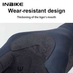 INBIKE 2024 Cycling Gloves Gel Padded for Men Autumn Winter Fleece Road Bike Gloves MTB Full Finger Touchscreen Bike Accessories