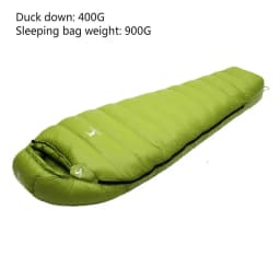 CADENO Newset Winter Autumn Mummies Ultra Light Down Sleeping Bag Outdoor Travel Camping Nylon White Duck 400g 1200g
