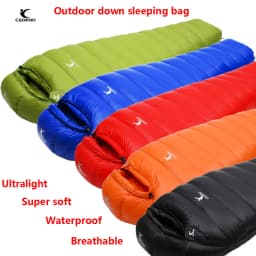 CADENO Newset Winter Autumn Mummies Ultra Light Down Sleeping Bag Outdoor Travel Camping Nylon White Duck 400g 1200g