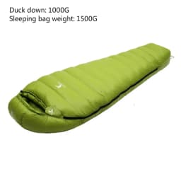 CADENO Newset Winter Autumn Mummies Ultra Light Down Sleeping Bag Outdoor Travel Camping Nylon White Duck 400g 1200g