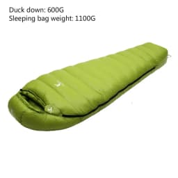 CADENO Newset Winter Autumn Mummies Ultra Light Down Sleeping Bag Outdoor Travel Camping Nylon White Duck 400g 1200g