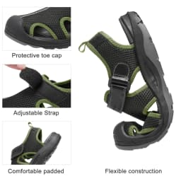 GOLDEN CAMEL Men's Summer Sandals Mesh Closed-Toe Beach Sandal Treking Water Hiking Shoes for Men 2023 New Outdoor Waterproof