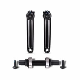 Funsea Crankset BMX Big Cruiser Wheelie Stunt Bike Crank MID Bottom Bracket Kit 145mm Bike Accessories Chromoly Arms Chainring