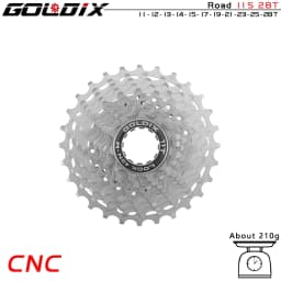 GOLDIX Ultralight Road Cassette 11S/12Speed Bicycle Freewheel 28T/32T/34T36T CNC Hollow Out Flywheel HyperGlide System