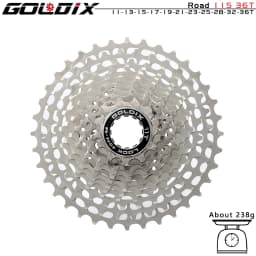 GOLDIX Ultralight Road Cassette 11S/12Speed Bicycle Freewheel 28T/32T/34T36T CNC Hollow Out Flywheel HyperGlide System