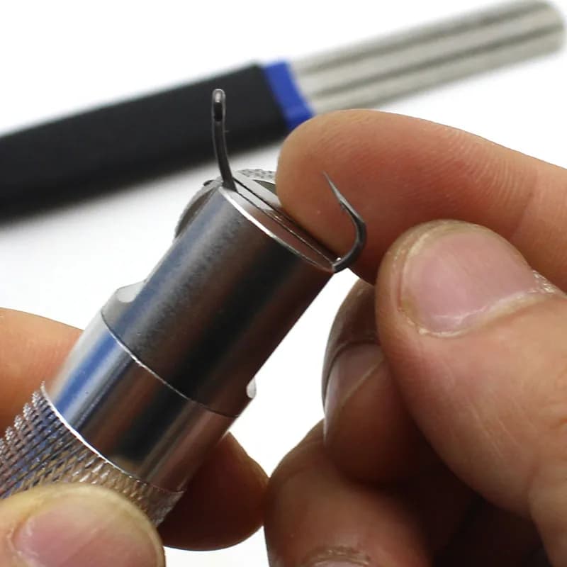 Carp Fishing Tool Hook Sharpening Vice Tool Diamond Stone Fish Hook Sharpen Tools For Fishing Tackle Accessories