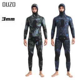 3mm Men Spearfishing Wetsuit Camouflage Neoprene One-piece Diving Suit For Scuba Free Diving Jumpsuit Cold Water Swimsuit