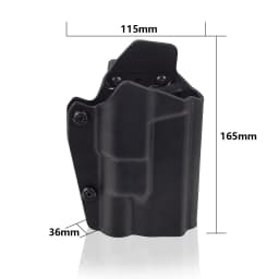 G17 G19 Kydex Holster Waist OWB Quick Release Pistol Light Holsters Mounted Surefire X300U X300 X300V For Glock 17 19