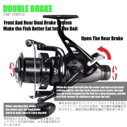 New Carp Fishing Reel Spinning Strong Double Drag 13-23kg Molinete Carretilha De Pesca Olta Makaralar Sea Reels Accessories Mar
