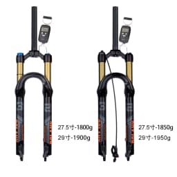 Bolany New Upgraded MTB Front Fork 32mm Bicycle Air Fork 27.5/29 Inch Mountain Bike Air Supension 120mm Travel Magnesium Alloy