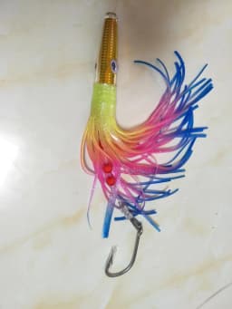36' Tianium Nickel Alloy Splashbar Outbound Rudder Spreader Bars with 9' Premium Lures (Install Version）