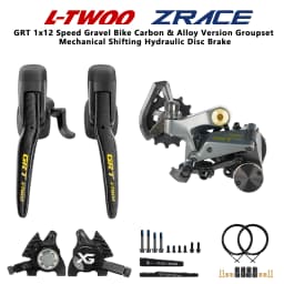 LTWOO GRT Disc 1x12 Speed Hydraulic Disc Brake Gravel Groupset Carbon Alloy Version ZRACE XG Caliper Flat Mount Capable GRX