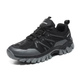 HIKEUP Men‘s Outdoor Hiking Shoes Spring New Breathable Comfortable Anti-collision Toe Cap Style Couple's Mountaineering Shoes