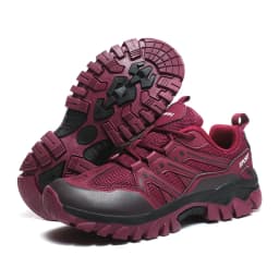HIKEUP Men‘s Outdoor Hiking Shoes Spring New Breathable Comfortable Anti-collision Toe Cap Style Couple's Mountaineering Shoes