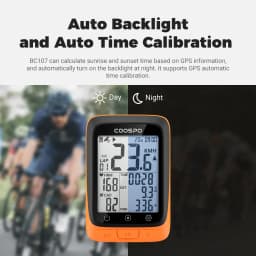 COOSPO BC107/BC26 Bike Computer GPS Wireless Bicycle Cycling Odometer Speedometer 2.4"FSTN Bluetooth5.0 ANT+ GPS BDS