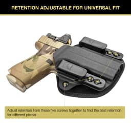 GF Universal Hybrid Kydex&Nylon Holster for G19 G17 M&P Shield and Similar Right and Left Hand Universal Holster