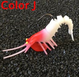 JYJ Soft Shrimp Lures Sea Fishing with Luminous Prawns Soft Bait Perch 7g 12g18g Sea Bass Shrimp bass Bait