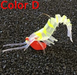 JYJ Soft Shrimp Lures Sea Fishing with Luminous Prawns Soft Bait Perch 7g 12g18g Sea Bass Shrimp bass Bait