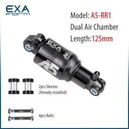 Kind Shock KS A5 RR1/RE Solo Dual Bike Air Rear Shock Absorber Suspension 125 150 165 190mm for MTB Bicycle EXA Form