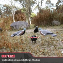 1PC Electric Flying Decoy Bird Pigeon/Dove Triple Arm Machine Rotary W/ Stakes Hunting Shooting Equipment Accessories